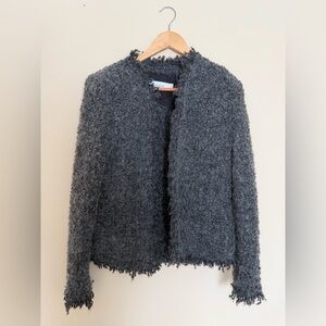 IRO Charcoal Teddy Jacket